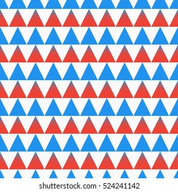 Seamless pattern with triangles . Abstract background in bright colors. Vector illustration. A good choice for the wrapping, home decor, website, brochures and presentations in a modern style