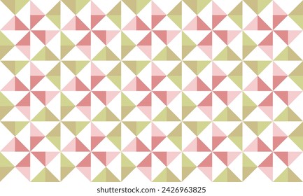 seamless pattern with triangles, abstract triangle geometric pink and yellow green  background turbine patch work seamless repeat style, replete image design for fabric printing,