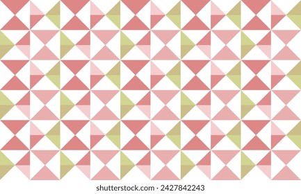 seamless pattern with triangles, abstract triangle geometric pink and yellow green background turbine patch work seamless repeat style, replete image design for fabric printing
