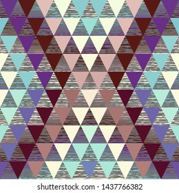 Seamless pattern of a triangles.. Aztec ornament. Vector image.