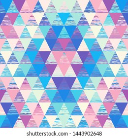 Seamless pattern of a triangles.. Aztec ornament. Vector image.