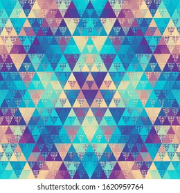Seamless pattern of a triangles.. Aztec ornament. Vector image. Seamless pattern.