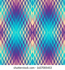 Seamless pattern of a triangles.. Aztec ornament. Vector image. Seamless pattern.