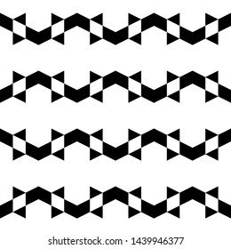 Seamless pattern. Triangles, chevrons, rhombuses ornament. Polygons background. Simple shapes wallpaper. Geometrical backdrop. Digital paper, web designing, textile print. Vector.