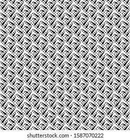 Seamless pattern. Triangles, circles ornament. Geometrical backdrop. Triangular shapes, dots background. Geometric figures wallpaper. Ethnic motif. Textile print, web design, abstract. Vector artwork