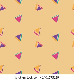 Seamless pattern with triangles concept