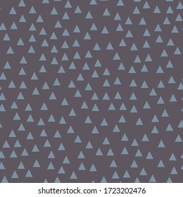 Seamless pattern with triangles. Fabric design. Vector illustration