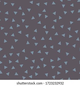 Seamless pattern with triangles. Fabric design. Vector illustration