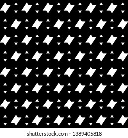 Seamless pattern. Triangles, figures ornament. Polygons wallpaper. Simple shapes backdrop.Digital paper, textile print, abstract. Ethnic motif. Geometric background. Vector