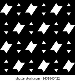 Seamless pattern. Triangles, figures ornament. Polygons wallpaper. Simple shapes backdrop.Digital paper, textile print, abstract. Ethnic motif. Geometric background. Vector.