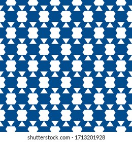 Seamless pattern. Triangles, figures ornament. Simple shapes backdrop. Ethnic motif. Geometric background. Digital paper, textile print, abstract. Polygons wallpaper. Vector