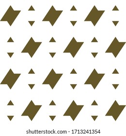 Seamless pattern. Triangles, figures ornament. Polygons wallpaper. Simple shapes backdrop. Ethnic motif. Geometric background. Digital paper, textile print, abstract. Vector.