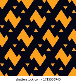 Seamless pattern. Triangles, figures ornament. Polygons wallpaper. Simple figures backdrop. Ethnic motif. Geometric background. Digital paper, textile print, web design, abstract. Vector.