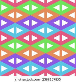 Seamless pattern with triangles. Geometric background. Vector illustration.