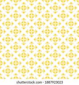 Seamless pattern of triangles. Geometric orange background.