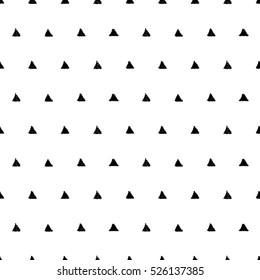 Seamless pattern with triangles. Hand painted pastel crayon. Grunge background. Design element for wallpapers, invitations, birthday card, scrapbooking, fabric print etc. Vector illustration.