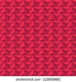 Seamless pattern with triangles. Illusion of volume, 3 d, polygonal picture.