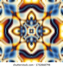 Seamless pattern of a triangles.. Imitation of abstract ornamental carpet texture.. Vector image.