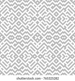 Seamless pattern of triangles and lines. Zigzags and sharp corners. Movement of geometric shapes.