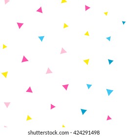 Seamless pattern with triangles on a white background