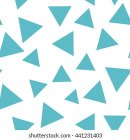 Seamless pattern with triangles on a white background