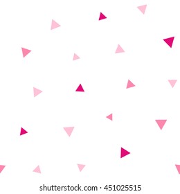 Seamless pattern with triangles on a white background