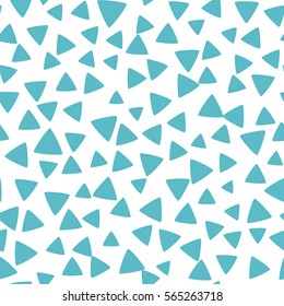 Seamless pattern with triangles on a white background. Vector repeating texture.