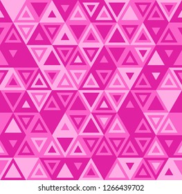 Seamless pattern with triangles ornament. Abstract modern geometric endless texture background. Vector illustration.