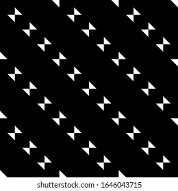 Seamless pattern. Triangles ornament. Ethnic motif. Geometrical wallpaper. Triangular shapes backdrop. Geometric figures background. Digital paper, textile print, web design, abstract. Vector artwork.