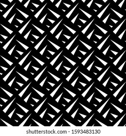 Seamless pattern. Triangles ornament. Geometrical backdrop. Ethnic motif. Triangular shapes background. Geometric figures wallpaper. Digital paper, textile print, web design, abstract. Vector artwork.