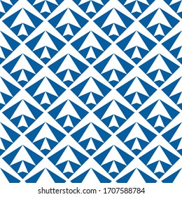  Patrón sin problemas. Los triángulos adornos. Papel tapiz geométrico. Fondo de formas triangulares. Fondo de figuras geométricas. Motivo de los polígonos. Papel digital, impresión textil, diseño web, abstracto. Arte vectorial.