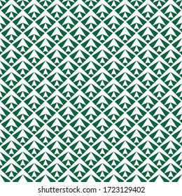 Seamless pattern. Triangles ornament. Geometrical wallpaper. Triangular shapes backdrop. Geometric figures background. Polygons motif. Digital paper, textile print, web design, abstract. Vector art
