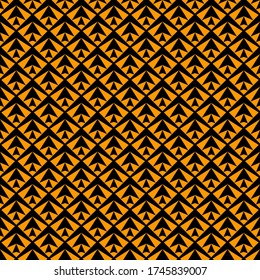 Seamless pattern. Triangles ornament. Triangular shapes backdrop. Geometric figures background. Polygons motif. Digital paper, textile print, web design, abstract. Geometrical wallpaper. Vector art