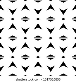 Seamless pattern. Triangles, rhombuses, figures ornament. Ethnic wallpaper. Mosaics background. Geometric motif. Simple shapes backdrop. Digital paper, web design, textile print, abstract. Vector.