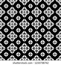 Seamless pattern of triangles and rhombuses. Geometric background. Vector illustration. Good quality. Good design.