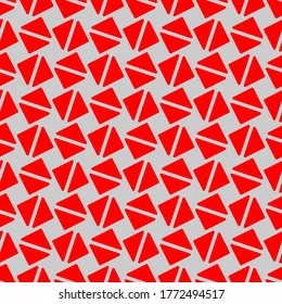 Patrón sin fisuras de triángulos y rombos. Fondo geométrico. Ilustración vectorial. Buena calidad. Buen diseño.