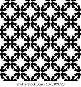Seamless pattern. Triangles, rhombuses, stars ornament. Geometric backdrop. Triangular, quadrangular, star shapes wallpaper. Figures background. Polygons motif. Textile print, abstract. Vector