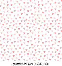 Seamless pattern with triangles in Scandinavian style. Pastel illustrations for fabric, Wallpaper. Vector illustration