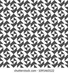 Seamless pattern of triangles and shapes. Geometric background. Vector illustration. Good quality. Good design.