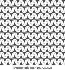 Seamless pattern of triangles. Unusual lattice. Geometric background. Vector illustration. Good quality. Good design.