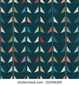 seamless pattern of triangles - vector illustration of geometric pattern