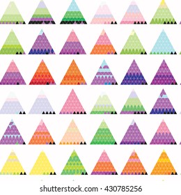 Seamless pattern with triangles. vector illustration