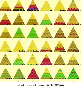 seamless pattern with triangles vector illustration