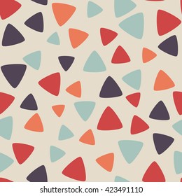 Seamless pattern with triangles. Vector repeating texture.
