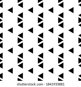 Seamless pattern of triangles in vertical lines. suitable for backgrounds, covers, fabrics, fashion, etc.