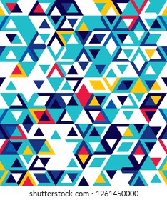 Seamless pattern of triangles. Pattern for your textiles and print design.