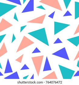 Seamless pattern with triangles.Modern geometric pattern.