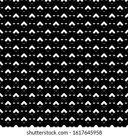 Seamless pattern. Triangular shapes, chevrons backdrop. Triangles, curves ornament. Geometrical wallpaper. Geometric figures background. Mosaic motif. Textile print, abstract image. Vector artwork