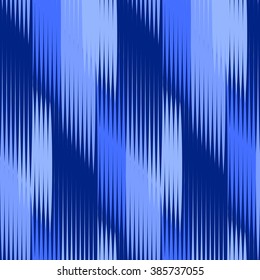  seamless pattern Tribal Art  Ikat Ogee in traditional classic blue and white colors