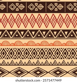 seamless pattern. Tribal Aztec geometric seamless patterns, American Mexican 
